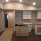 Before a completed contractor project in the area